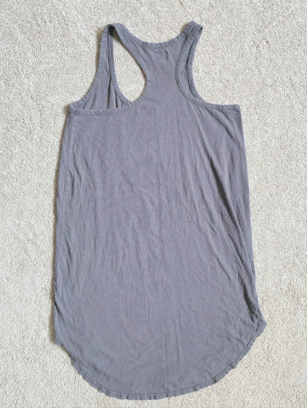 PACT Lake Hemp Blend Racerback Dress Organic Cotton Hemp Gray Size Extra Large